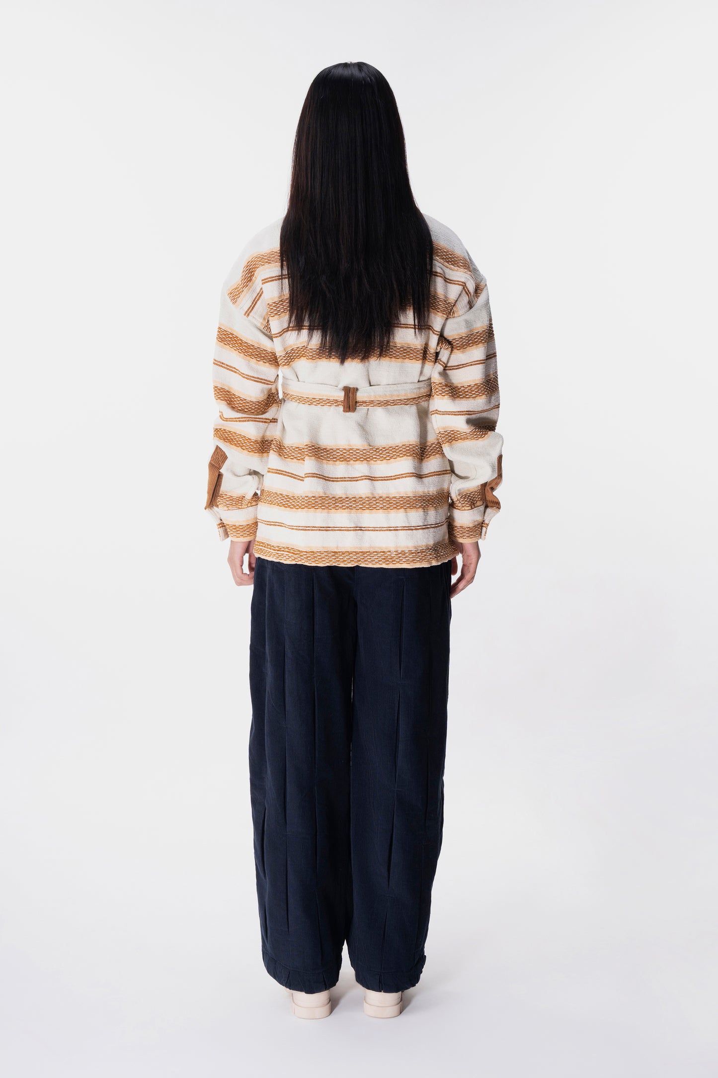 Wave Pleated Pants