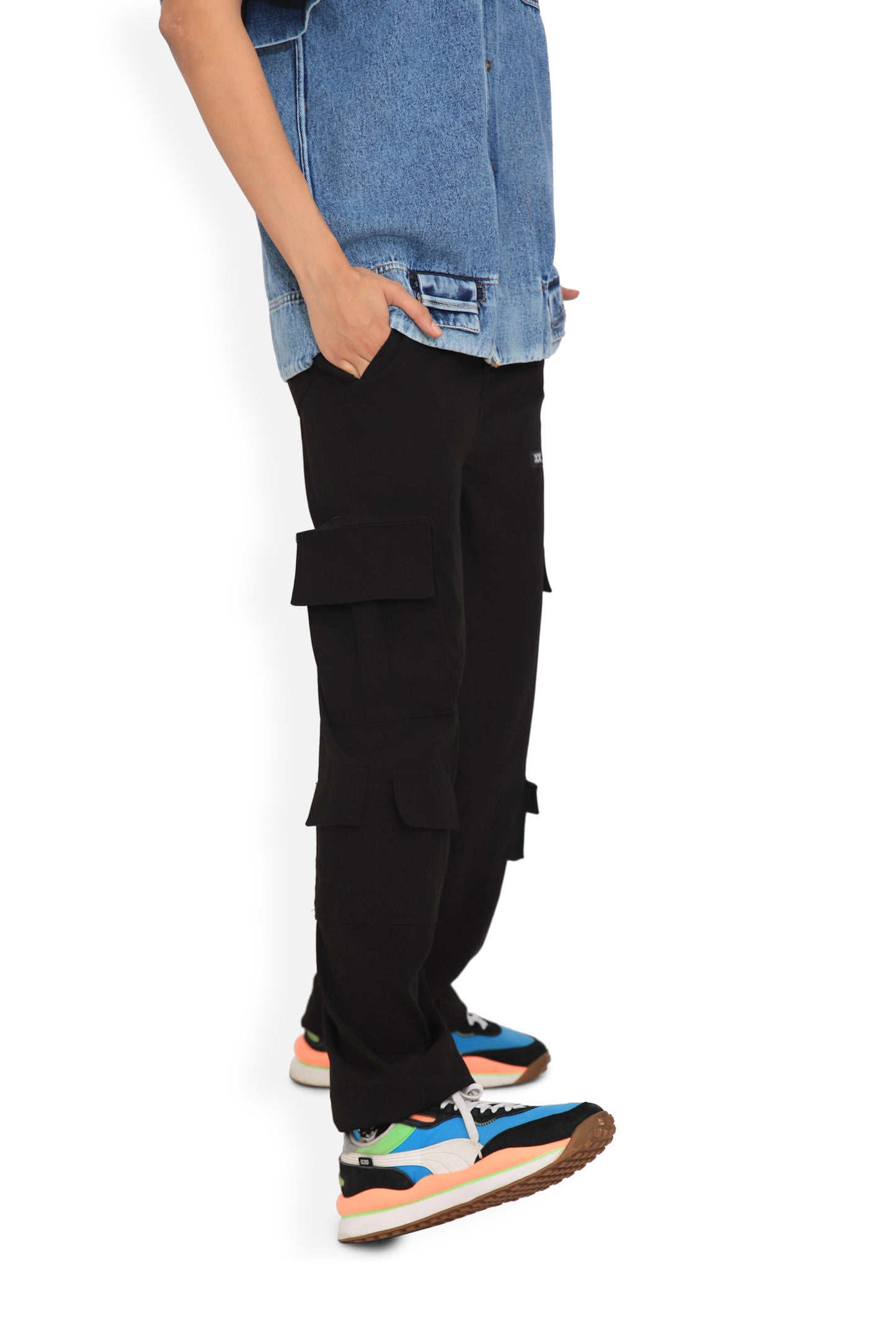 Black Utility Cargo Pants