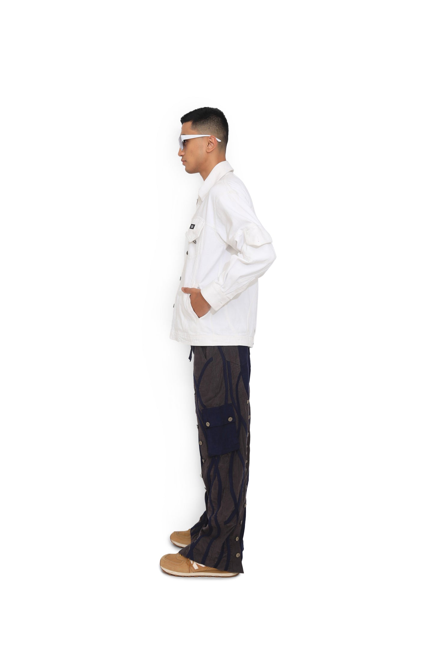 White Symmetry Denim Jacket