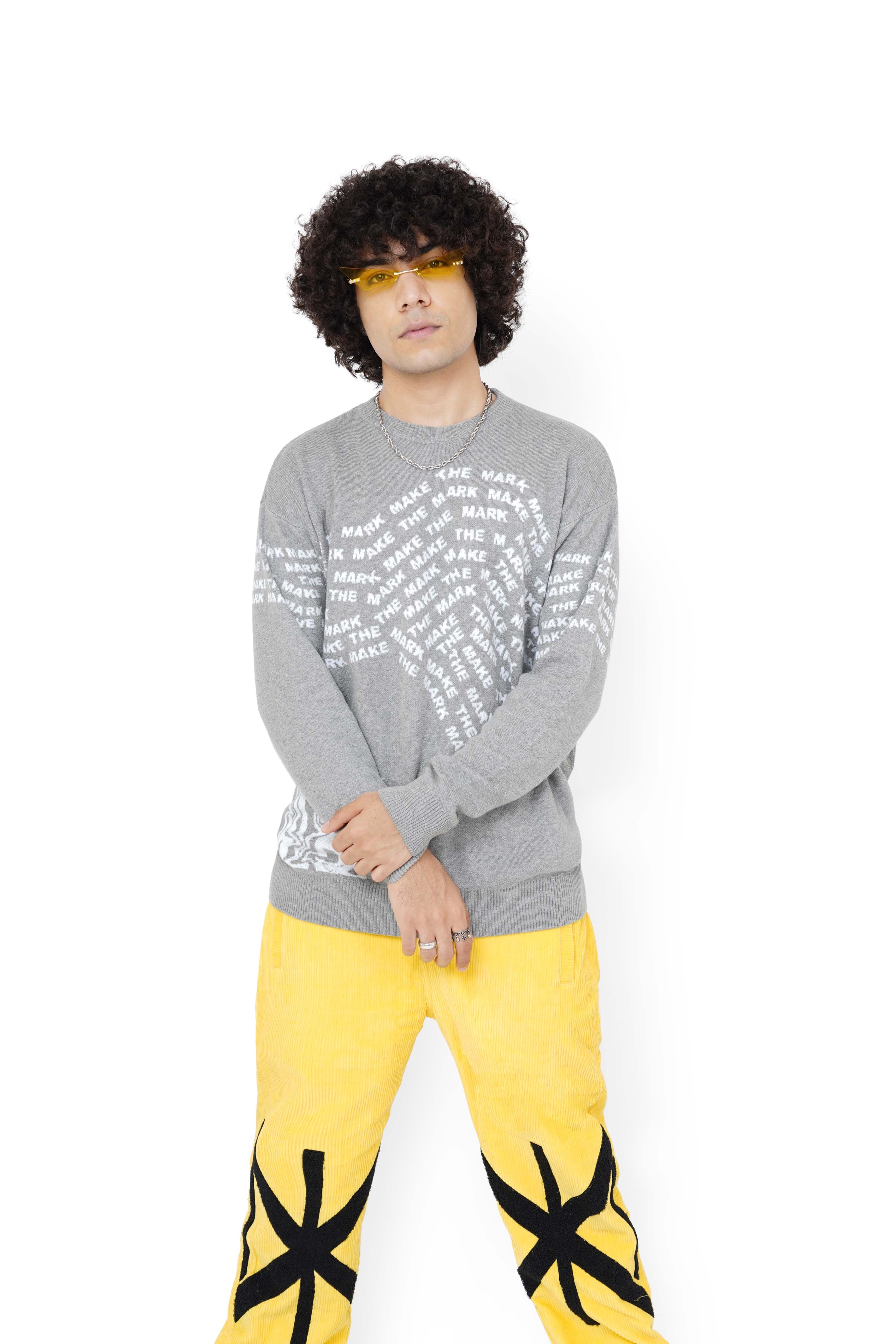 Grey and hotsell yellow sweatshirt